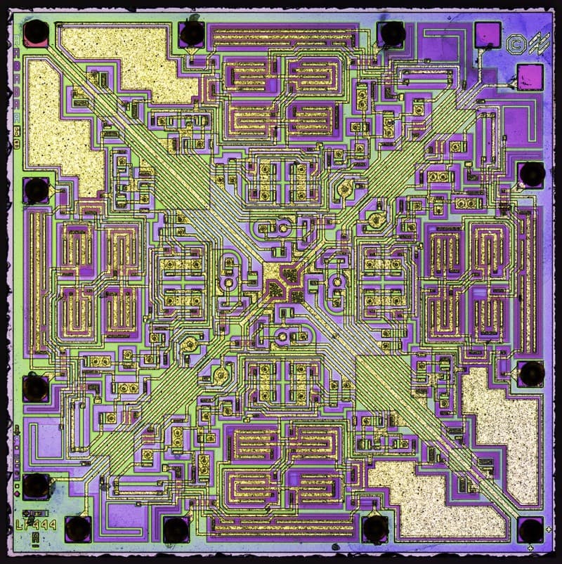 IC die photograph — LF444